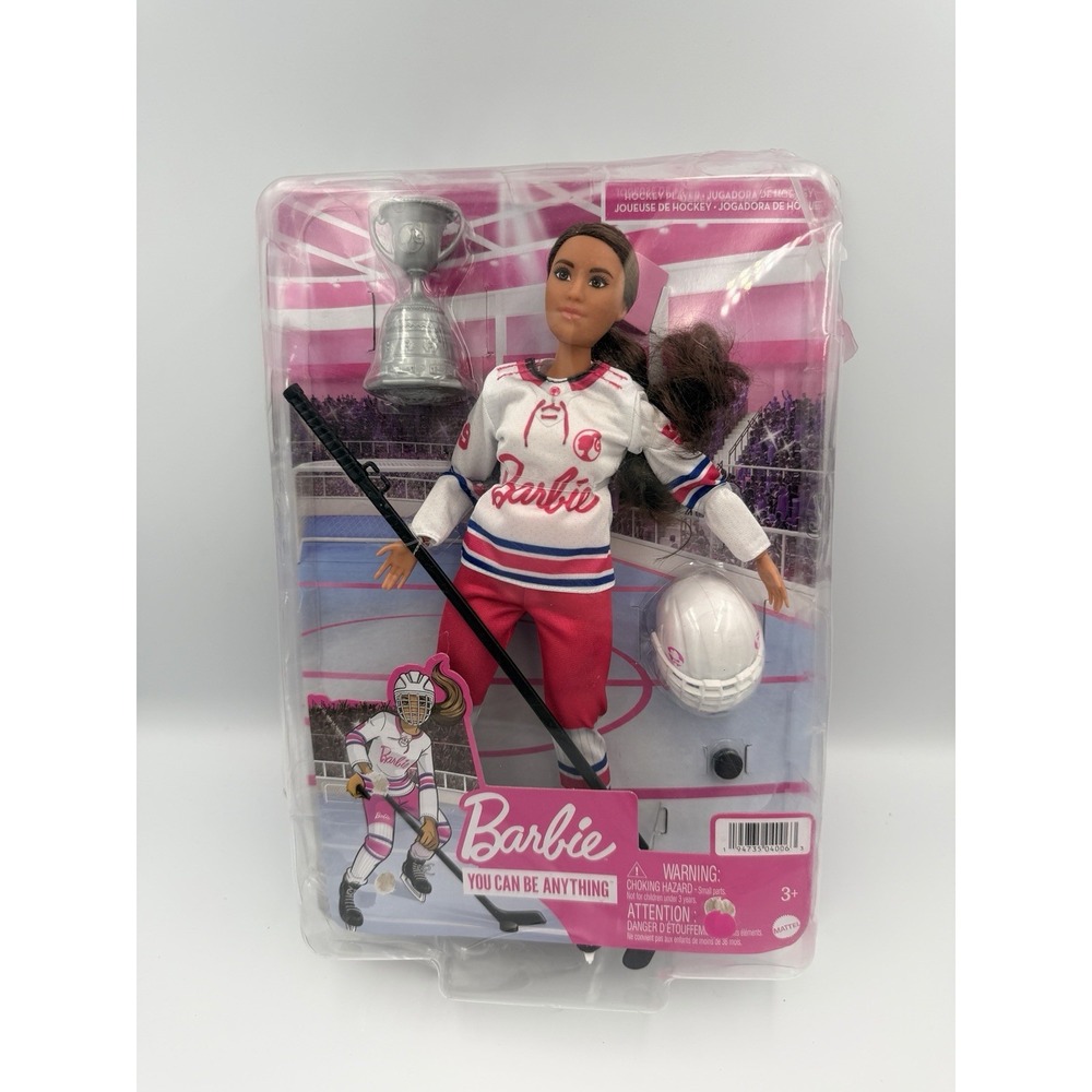 Mattel Barbie You Can Be Anything Ice Hockey Player Doll